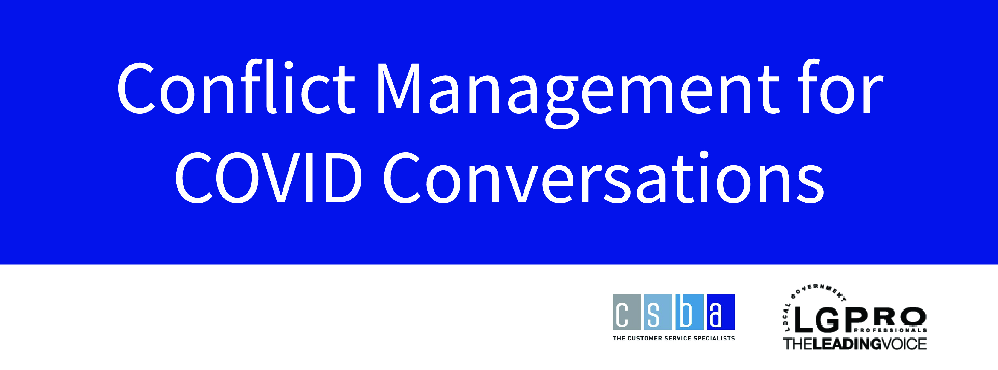 Conflict Management for COVID Conversations Workshop